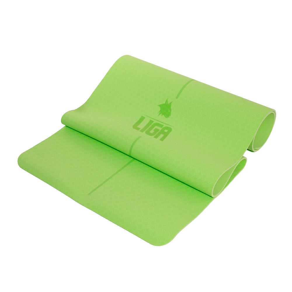 Στρώμα yoga TPE yoga mat (original) 183*61*0,6cm (Πρασινο) Ligasport