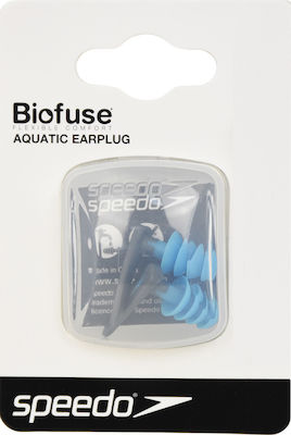 Speedo Biofuse Aquatic Ωτοασπίδες Σιλικόνης για Κολύμβηση 2τμχ σε Μπλε Χρώμα 00496-7197