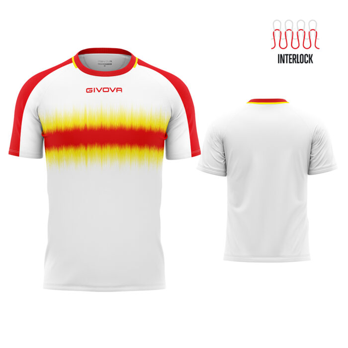 kokkino.kitrino Givova Shirt Radio Αθλητικό T-Shirt Αγώνα - Image 9