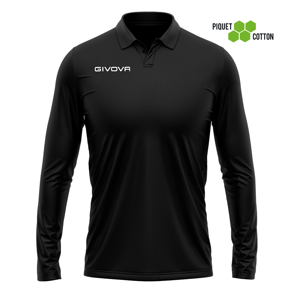 ma004_0010 Givova Polo Winter Polo Μπλούζα Μακρύ Μανίκι - Image 1