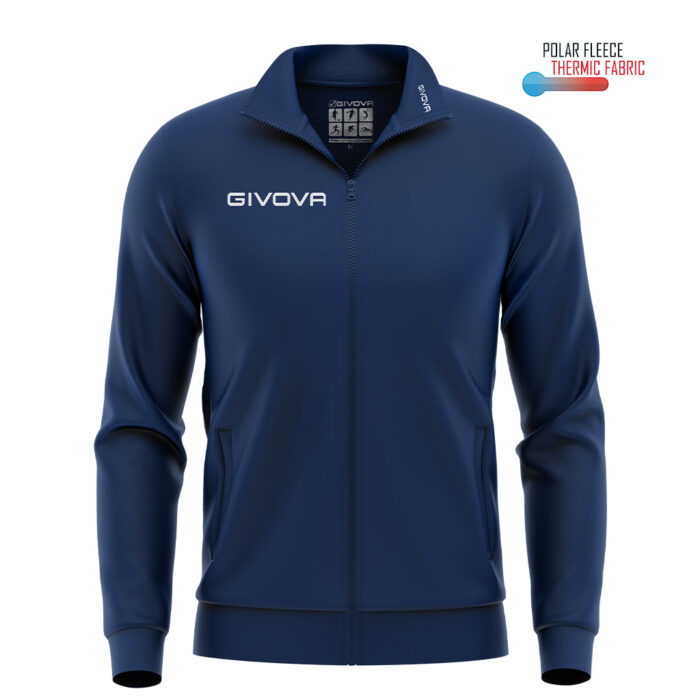 Givova Giacca Polarfleece Mono 500 Αθλητική Ζακέτα Φούτερ - Image 1