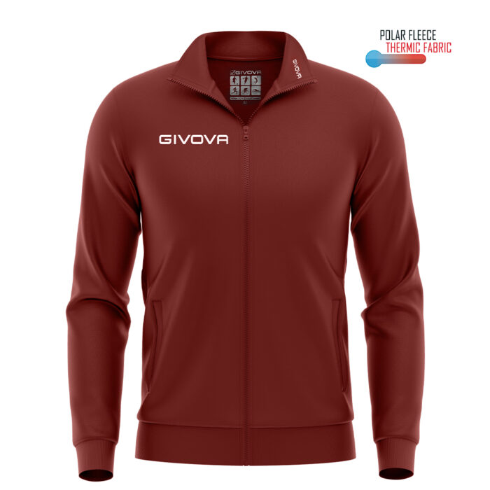 Givova Giacca Polarfleece Mono 500 Αθλητική Ζακέτα Φλις - Image 1