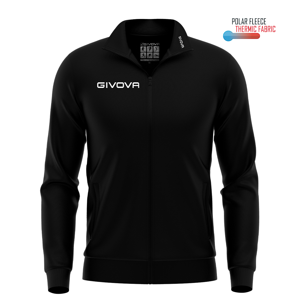 ma022_0010 Givova Giacca Polarfleece Mono 500 Αθλητική Ζακέτα Φλις με Φερμουάρ - Image 1