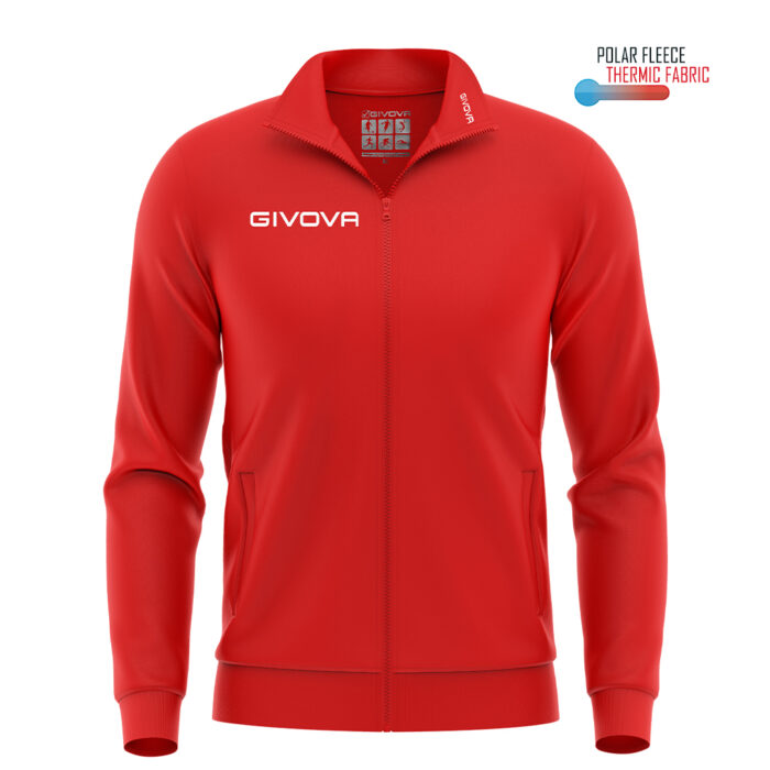 Givova Giacca Polarfleece Mono 500 Αθλητική Ζακέτα Φούτερ - Image 1