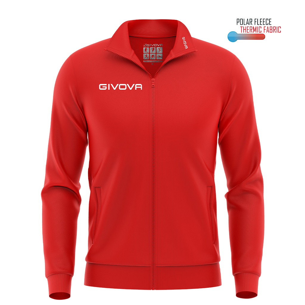 ma022_0012 Givova Giacca Polarfleece Mono 500 Αθλητική Ζακέτα Φούτερ - Image 1