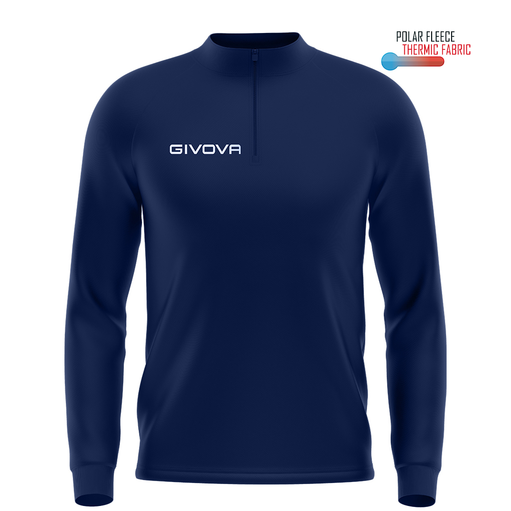 ma023_0004 Givova Maglia Maglia Polarfleece Tecnica (Half Zip) 500 Αθλητικό Φούτερ με Μισό Φερμουάρ - Image 1