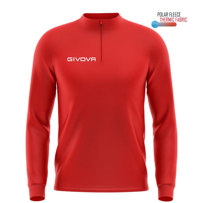 Givova Maglia Maglia Polarfleece Tecnica (Half Zip) 500 Αθλητικό Φούτερ με Μισό Φερμουάρ - Image 1
