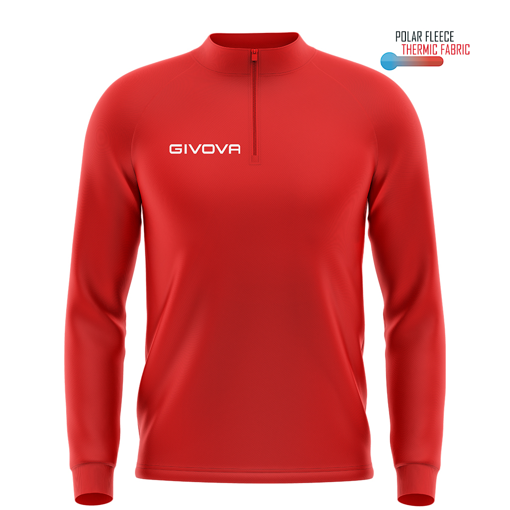 ma023_0012 Givova Maglia Maglia Polarfleece Tecnica (Half Zip) 500 Αθλητικό Φούτερ με Μισό Φερμουάρ - Image 1
